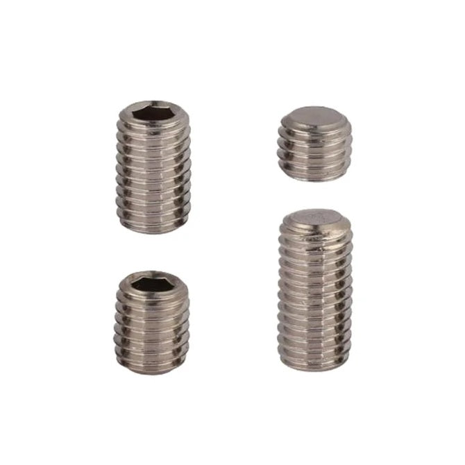 1078900 | SS080MF-0074-TG5-FT (Each) --- Flat Tip DIN913 Socket Set Screws - M8 Fine - 8x1mm - 7.4 mm Titanium Ti-Gr5 Ti-6Al4v DIN913 - Titanium Ti-Gr-5 - 6AL-4V Screw