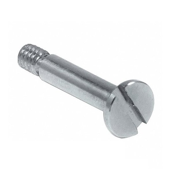 Vis 8 x 4 mm x M6 en acier au carbone - tête peu profonde fendue à épaulement - MBA (paquet de 50)