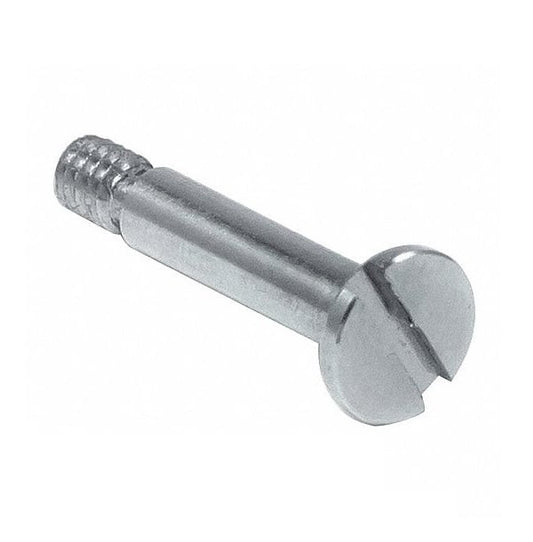 Vis 4 x 10 mm x M3 en acier au carbone – Tête peu profonde fendue à épaulement – ​​MBA (lot de 1)