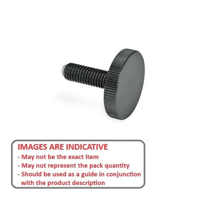 1073222 | THS064C-064-K-CS-FT (Each) --- Thumb Screws - 1/4-20 UNC - 6.35mm - 63.5 - - Flat Tip - Stainless Steel 303/304 Similar to A2, 18-8 HRB80 Screw