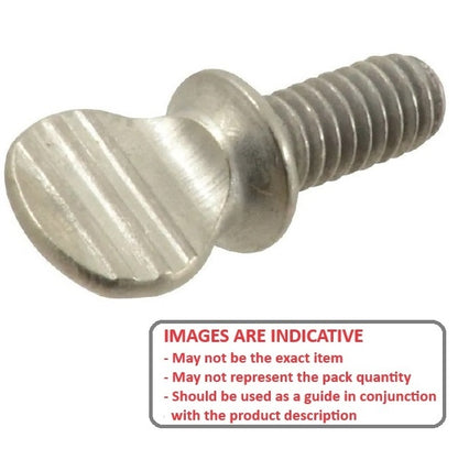 1072799 | THS064C-038-F-CS-WF (Each) --- Thumb Screws - 1/4-20 UNC - 6.35mm - 38.1x53.98 mm Flat Key Head - Malleable Iron Screw