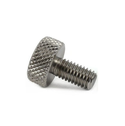 Vis à oreilles M3 x 6 mm en acier inoxydable - moletée - MBA (lot de 2)