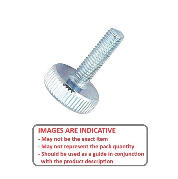 1048922 | THS035C-013-K-BZ (Each) --- Thumb Screws - 6-32 UNC - 3.5mm - 12.7x17.46 mm Knurled - Brass Screw