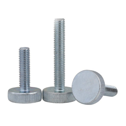 1043390 | THS028C-010-K-BZ (Each) --- Thumb Screws - 4-40 UNC - 2.85mm - 9.53x14.29 mm Knurled - Brass Screw