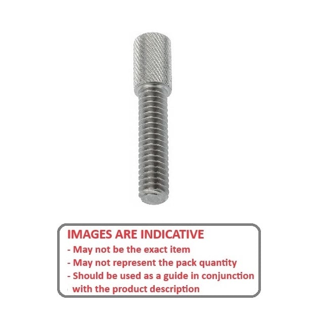 1045130 | THS028C-025-K-3-P --- Thumb Screws - 4-40 UNC (2.85mm) x 25.4 mm x 34.93 mm