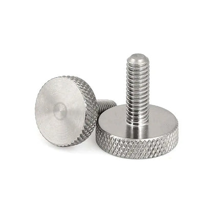 1055302 | THS042C-010-K-3-N (Each) --- Thumb Screws - 8-32 UNC - 4.17mm - 9.53x15.88 mm Knurled - Stainless Steel 303/304 Similar to A2, 18-8 HRB80 Screw