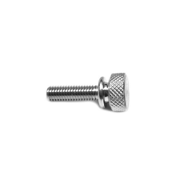 Vis à oreilles 1/4-20 UNC x 9,53 mm Aluminium - Face de rondelle moletée - MBA (Pack de 1)