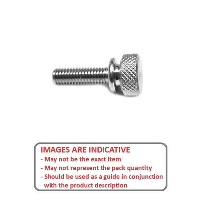 1050202 | THS035C-011-K-AL-WF (Each) --- Thumb Screws - 6-32 UNC - 3.5mm - 11.11x19.05 mm Knurled - Aluminium Screw