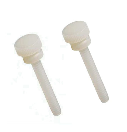 1049182 | THS035C-025-K-NY-WF (PK-10) --- Thumb Screws - 6-32 UNC - 3.5mm - 25.4x32.54 mm Knurled - Nylon Polyamide 6/6 Screw