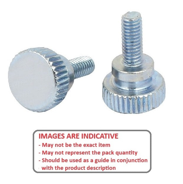 1072056 | THS064C-019-K-BZ-WF (Each) --- Thumb Screws - 1/4-20 UNC - 6.35mm - 19.05x28.58 mm Knurled - Brass Screw