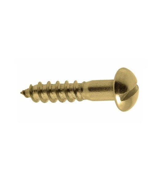 Wood Screws - 2.18mm - 2 Gauge - 6.35 mm - Brass 