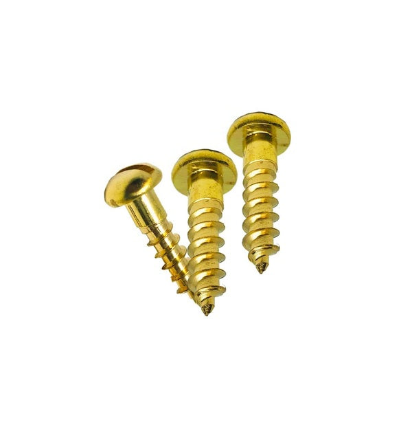 1040661 | SCW0218-0095-RH-SL-BR (PK-10) --- Wood Screws - 2.18mm - 2 Gauge - 9.53 mm - Brass Screw