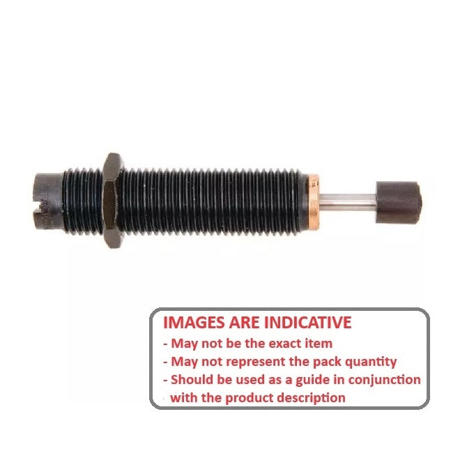 Ammortizzatore Corsa 8,1 mm x M8x1 x 54 / 34,30 di lunghezza - Autocompensante per impieghi gravosi - ACE (confezione da 1)