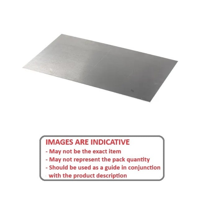 1002279 | SHM-0600-0200-0150-AL --- Aluminium Shim and Foil - 0.6 mm x 200 mm x 150 mm