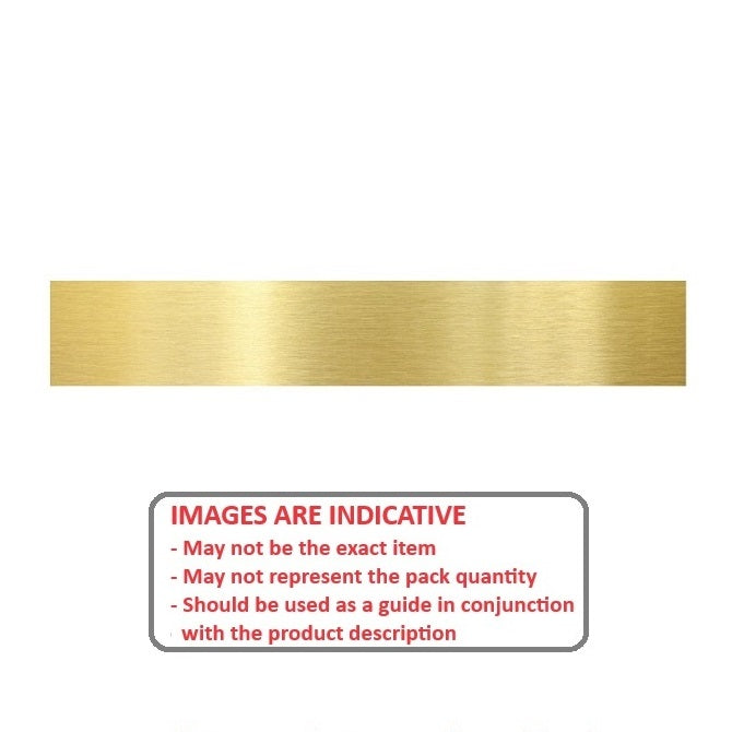 1002814 | SHM-0813-0019-0300-BR (Each) --- Brass Strip - 0.813x19.05x300 mm - Brass