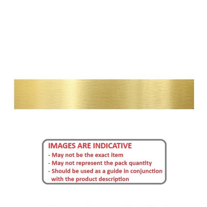 1001901 | SHM-0406-0006-0914-BR (Each) --- Brass Strip - 0.406x6.35x914 mm - Brass