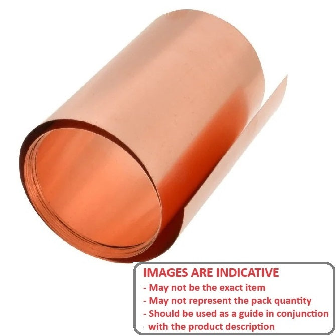 1000987 | SHM-0127-0300-0762-CP (Each) --- Copper Shim and Foil - 0.127x300x762 mm - Copper