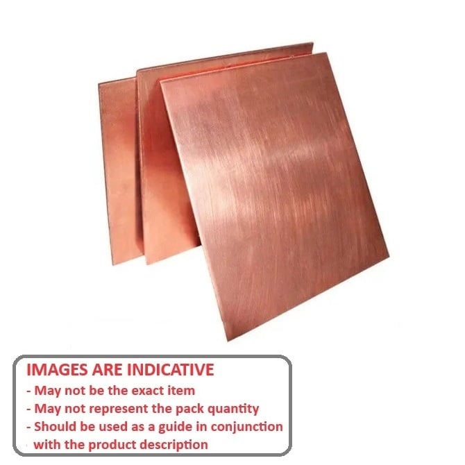 1002285 | SHM-0600-0200-0200-CP --- Copper Shim and Foil - 0.6 mm x 200 mm x 200 mm