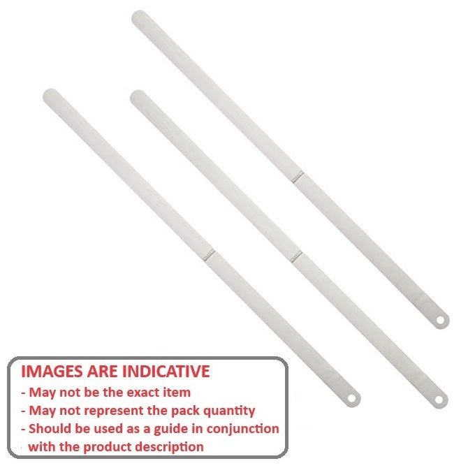 1000526 | PBI-2SSRS (PK-10) --- Stainless Feeler Gauge Stock - 0.051x12.7x127 mm - Stainless Steel