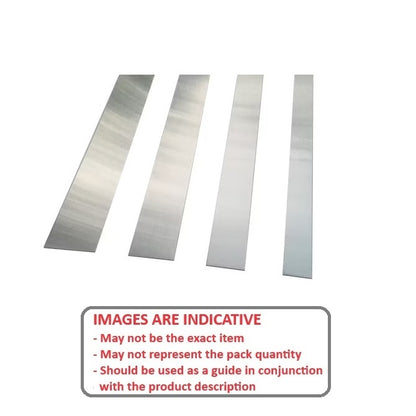 1002373 | SHM-0635-0013-0305-430 (Each) --- Stainless Steel Strip - 0.635x12.7x304.8 mm - Stainless Steel