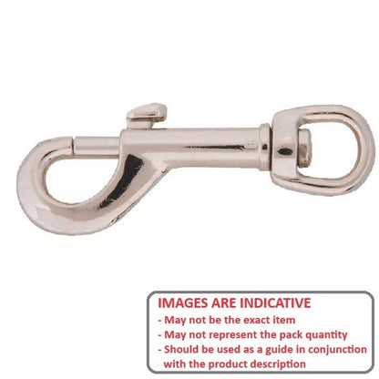 1087171 | BA-265RS (Each) --- Swivel Eye Leash Snaps - 9.525x76.2x6.35 mm - Steel Snap