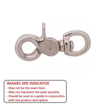 1087372 | BA-215RS (Each) --- Swivel Trigger Snaps - 9.525x63.5x9.525 mm - Steel Snap