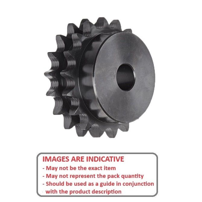 1092631 | SP2-127-078B-010-PB-C (PK-2) --- Roller Chain Sprockets - 10 tooth - 40.41 - - Duplex 08B With Boss - Carbon Steel Sprocket