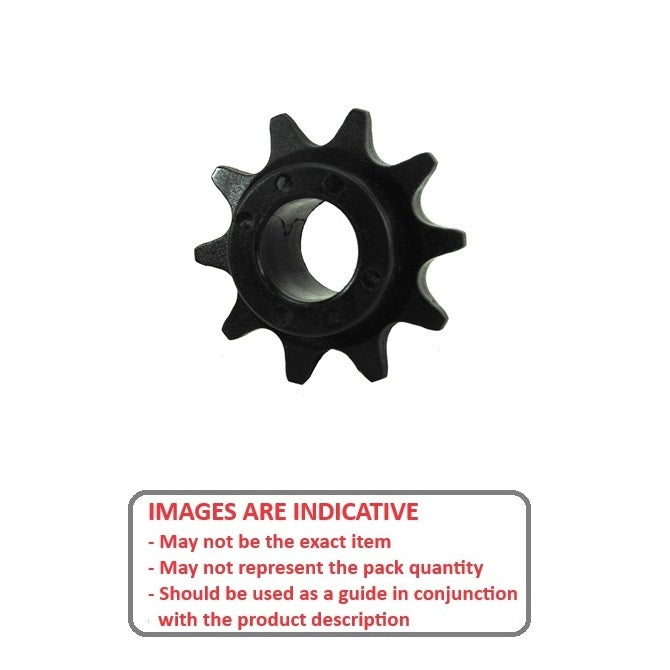 1083593 | SP1-031-015B-009-032-AB (PK-3) --- Roller Chain Sprockets - 9 tooth - 8.93x6.35 mm Simplex - Acetal Sprocket