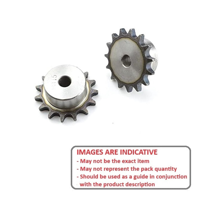 1083848 | SP1-064-028B-009-064F-C (Each) --- Roller Chain Sprockets - 9 tooth - 18.18x11.13 mm Simplex - Carbon Steel Sprocket