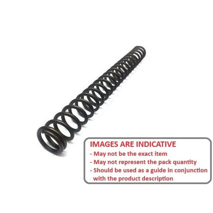 Molla di compressione 12,7 x 914 x 0,66 mm - Filo armonico in acciaio per molle - MBA (confezione da 1)