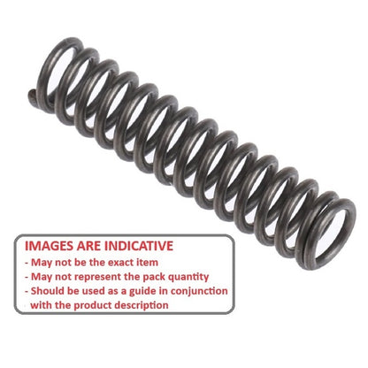 1075844 | CS-0762-0635-12-M-C (Each) --- Compression Springs - 7.62x63.5x1.25 mm Music Wire - Carbon Spring Steel