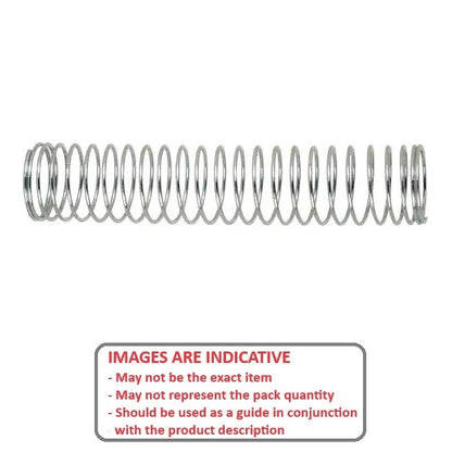 1096008 | CS-1140-0200-07-S4-C (PK-5) --- Compression Springs - 11.4x20x0.7 mm Stainless Steel - SUSS304-WPB / JIS Standard Spring