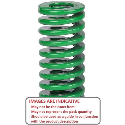 Ressort de matrice 19,05 x 9,525 x 31,75 mm - Acier à ressort - Vert - Extra Heavy Duty - MBA (Pack de 1)