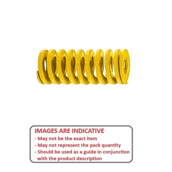 1089134 | DS-100-038-EHD (Each) --- Die Springs - 10x5x38 mm Metric - Carbon Spring Steel