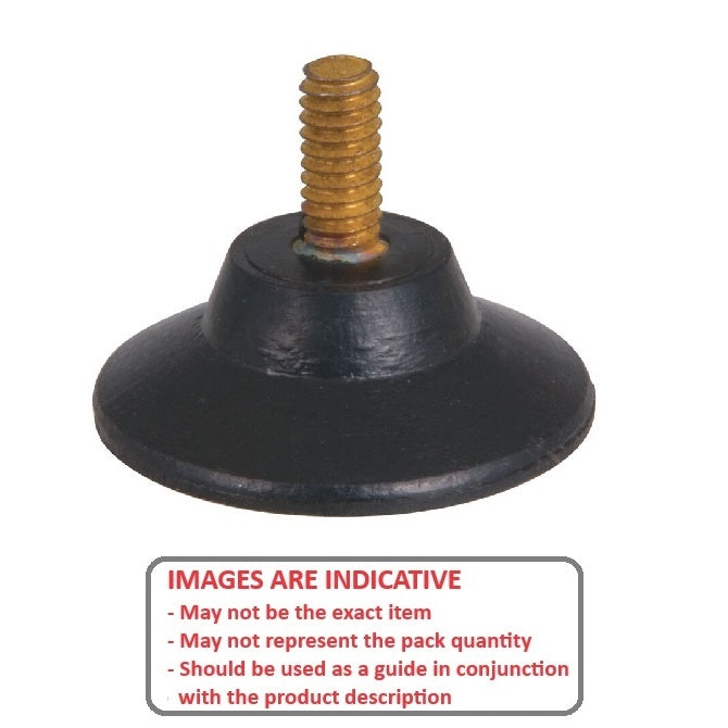 1142913 | A-30RS (Each) --- Suction Cups - 30.2x12.7 mm - 8-32 x 3/8" Stud - Blend of natural rubber and SBR rubber Suction Cup