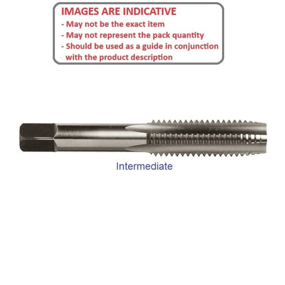 Maschi a mano 0BA - 6 mm - Acciaio al carbonio intermedio - MBA (confezione da 3)