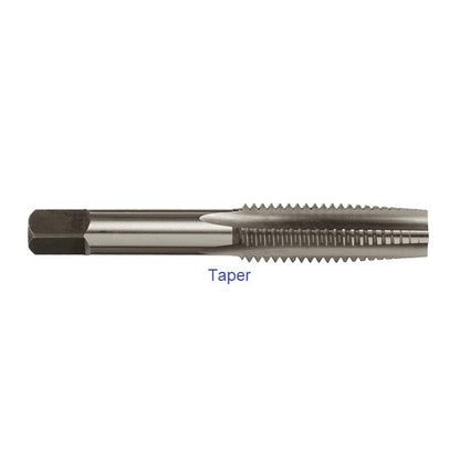 Taraud à main 5-44 UNF - 3,175 mm - Conique en acier au carbone - MBA (Pack de 5)