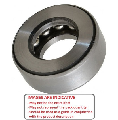 1111708 | T-0159-0286-BND (Each) --- Thrust Ball Bearings - 15.875x28.575x8.738 mm / 16.662 mm Banded - Carbon Steel Bearing