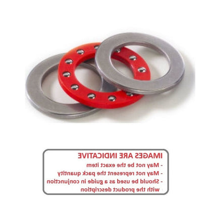 1138499 | T-0280-0440-F-S440-NY (Each) --- Thrust Ball Bearings - 28x41x11 mm / 28 mm Flat - Stainless Steel 400 Series and Nylon Bearing