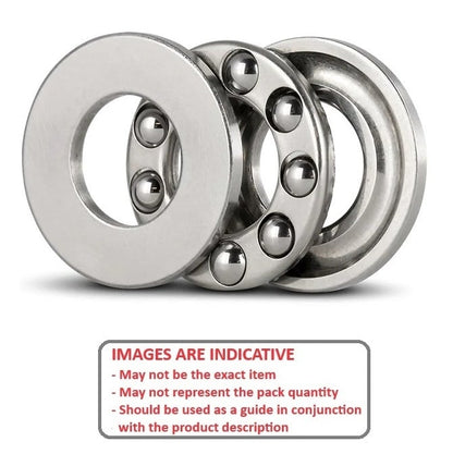 1125122 | T-0200-0370-G --- Thrust Ball Bearings - 20 mm x 37 mm x 12 mm / 20 mm