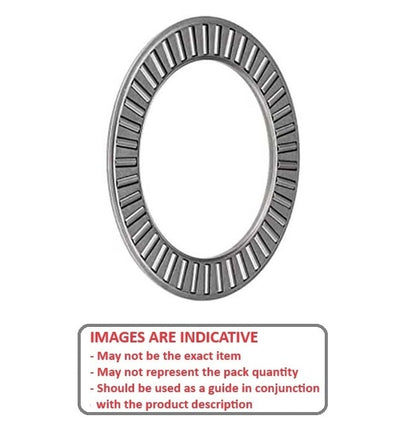 Roulement de butée 9,52 x 20,62 mm – Cage et rouleaux à aiguilles en acier au carbone uniquement – ​​MBA (lot de 1)