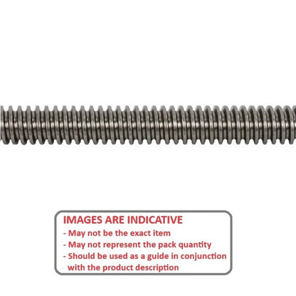 Vis-mère Impériale 7.938 x 12 x 2 - Acme Acier Inoxydable 18.8 - MBA (Pack de 2)