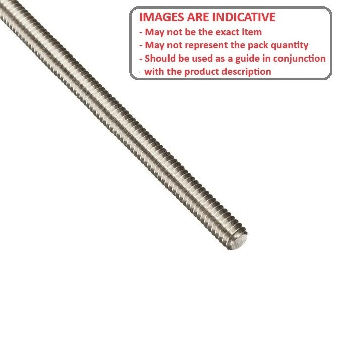 1061721 | AT050M-1000-S4 (Length) --- Threaded - M5x0.8 (5mm Standard) x  0.800 mm / 31.75 TPI x 1000 mm