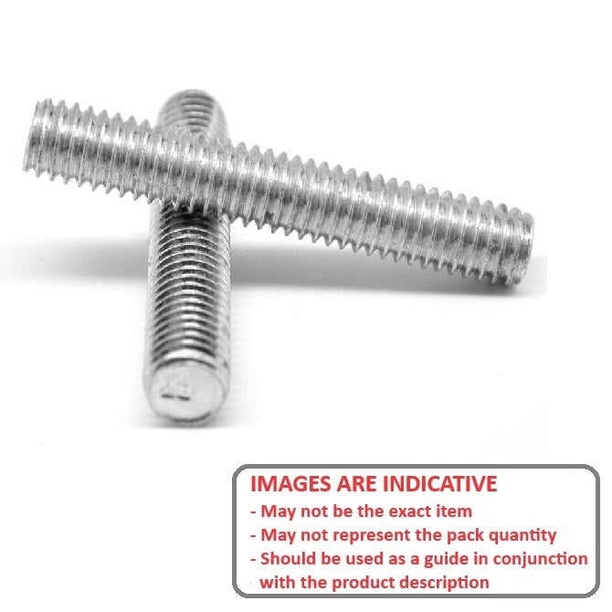 1103633 | AT127C-0114-S4 (Each) --- Threaded Studs Threaded Rod - 1/2-13 UNC - 12.7mm - 114.3 mm - 18-8 Stainless Steel Stud