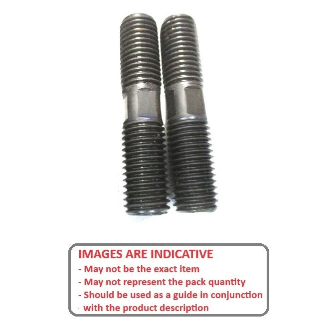 1103349 | SUS704RS (Each) --- Driver Studs Threaded Rod - 1/2-13 UNC - 12.7mm - 76.2 mm - 25.4  - Carbon Steel Stud