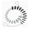 Thread Gauge Tools -  Thread Checking Set 26 Male and Female Threads - Imperial and Metric - 6-32, 8-32, 10-24, 10-32, 1/4-20, 1/4-28, 5/16-18, 5/16-24, 3/8-16, 3/8-24, 7/16-14, 7/16-20