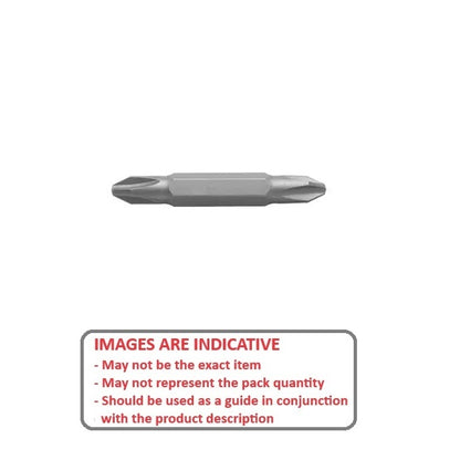 Punta di potenza misura 2 x 150 mm - inserto Phillips doppia estremità 1/4 esagonale - MBA (confezione da 3)