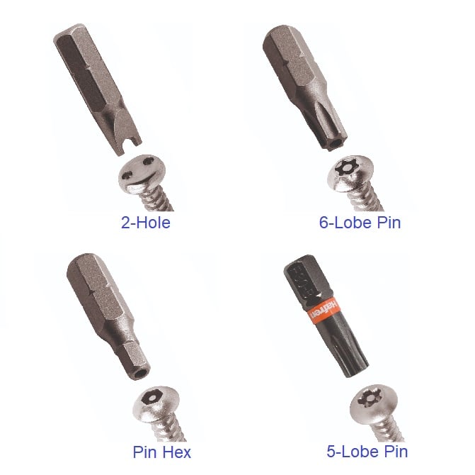 1067133 | TL-SEC-0600-PVSP-PB --- Screw - M6 (Size 2) Post Combination Square Phillips Power Bit