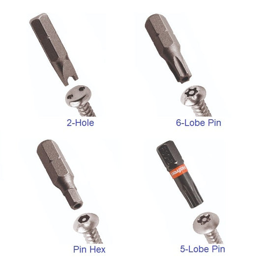 1067135 | TL-SEC-0600-PVSP-PB --- Securuty Bits Tools - M6 (6x1mm) Size 2 Post Combination Square Phillips Power Bit