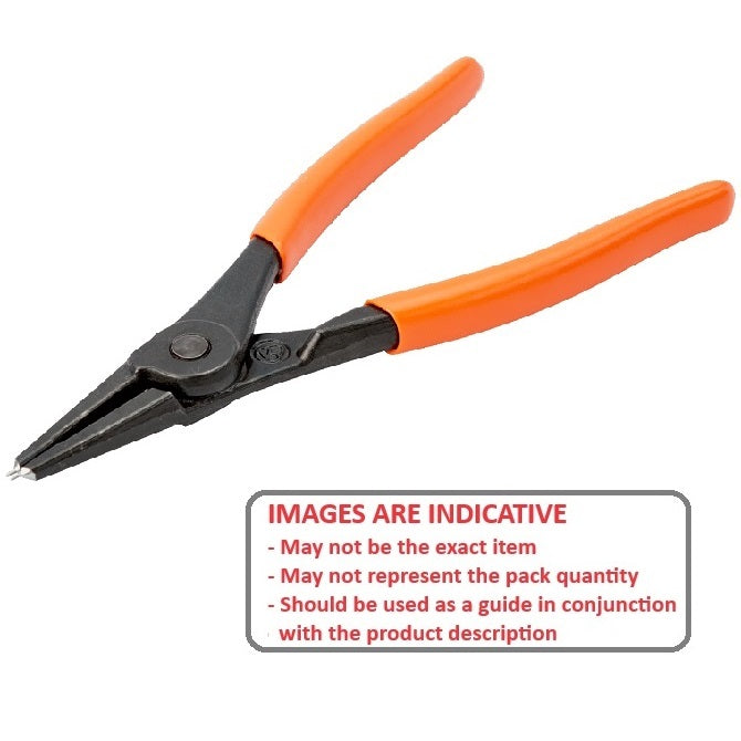 1055435 | PRS-E023-L (Each) --- Circlip Pliers Tools - Clip Size Range 4.76 - 5.95 mm - 3/16 - 15/64 Imperial - Small Hole Straight 0 ° - External Only External